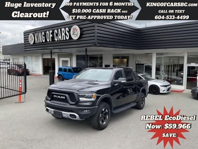 Used 2022 RAM 1500 Rebel 4x4 Crew Cab 57 Box for Sale in Langley, British Columbia