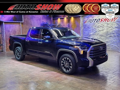 Used 2022 Toyota Tundra Limited w/ 14-Inch Screen, Pano Roof, Nav, A/C Lthr for Sale in Winnipeg, Manitoba