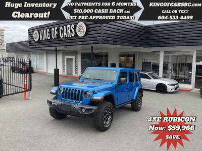 Used 2023 Jeep Wrangler 4xe Rubicon 4x4 for Sale in Langley, British Columbia