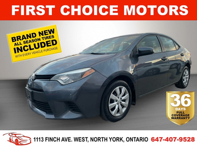 2014 TOYOTA COROLLA LE ~AUTOMATIC, FULLY CERTIFIED WITH WARRANTY