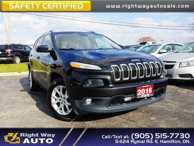 2016 Jeep Cherokee North Latitude | 4WD | SAFETY CERTIFIED