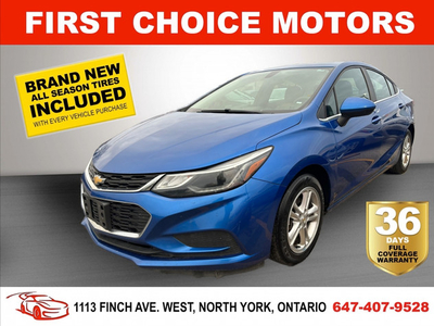 2017 CHEVROLET CRUZE LT ~AUTOMATIC, FULLY CERTIFIED WITH WARRANT