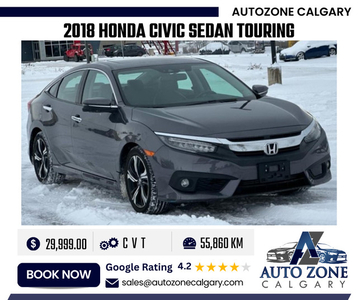 2018 Honda Civic Sedan Touring | $295.00 Bi-Weekly
