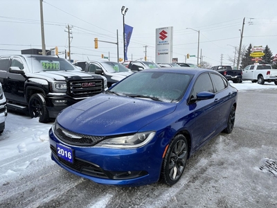 Used 2016 Chrysler 200 S ~Backup Camera ~Bluetooth ~Panoramic Moonroof for Sale in Barrie, Ontario