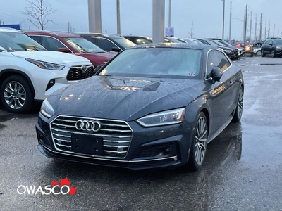 Used 2018 Audi A5 Coupe 2.0T Technik! RARE MANUAL! Low KMs! Clean CarFax! for Sale in Whitby, Ontario