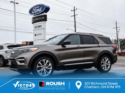 Used 2021 Ford Explorer Platinum 4WD Pano Roof 2nd Captain's Chairs for Sale in Chatham, Ontario