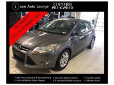 2012 FORD FOCUS SEL - ONLY 12,000KM! AUTO, LEATHER, SUNROOF, HEATED SEATS, LUXE CERTIFIED PRE-OWNED!
