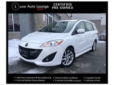 2012 MAZDA MAZDA5 GT - AUTO, SUNROOF, LEATHER, HEATED SEATS, LOADED! LUXE CERTIFIED SELECT PRE-OWNED!