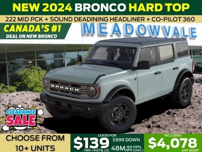 New 2024 Ford Bronco Big Bend for Sale in Mississauga, Ontario