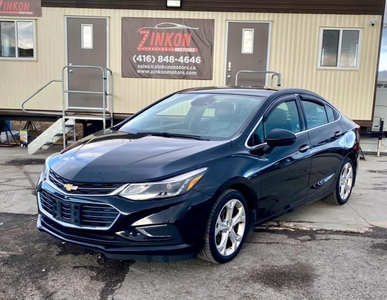 Used 2018 Chevrolet Cruze PREMIERNO ACCIDENTSTOP OF THE LINELEATHERNAVISUNROOF for Sale in Pickering, Ontario