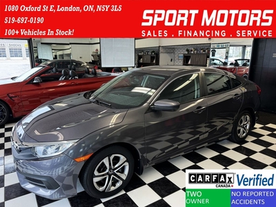 Used 2018 Honda Civic LX+Camera+ApplePlay+Heated Seats+CLEAN CARFAX for Sale in London, Ontario