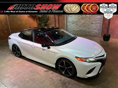 Used 2020 Toyota Camry XSE - Htd Red Lthr, Pano Roof, 8in Scrn, 19in Rims for Sale in Winnipeg, Manitoba
