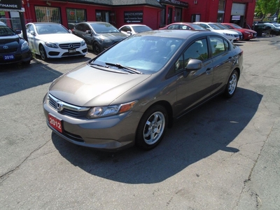 Used 2012 Honda Civic LX/ AC / LOW KM / KEYLESS/ NO ACCIDENT/ FUEL SAVER for Sale in Scarborough, Ontario
