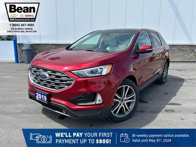 Used 2019 Ford Edge Titanium 2.0L 4CYL WITH REMOTE START/ENTRY, HEATED SEATS, SUNROOF, HANDS FREE LIFTGATE, APPLE CARPLAY AND ANDROID AUTO for Sale in Carleton Place, Ontario