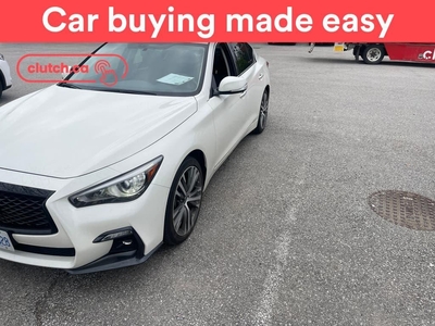 Used 2020 Infiniti Q50 3.0t Signature Edition AWD w/ Rearview Cam, Bluetooth, Nav for Sale in Toronto, Ontario