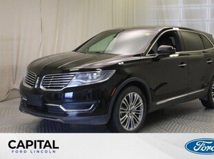 Used 2016 Lincoln MKX Reserve AWD **One Owner, Leather, Heated/Cooled Seats, Sunroof, Nav, 3.7L, Power Liftgate** for Sale in Regina, Saskatchewan