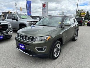 Used 2020 Jeep Compass Limited 4x4 ~NAV ~Bluetooth ~Heated Steering+Seats for Sale in Barrie, Ontario