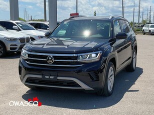 Used 2021 Volkswagen Atlas 3.6L Clean CarFax! Leather Interior! Pano Roof! for Sale in Whitby, Ontario