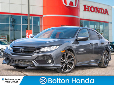 2018 Honda Civic Hatchback Sport CVT - FINANCE @ 8.99% LTD TIME