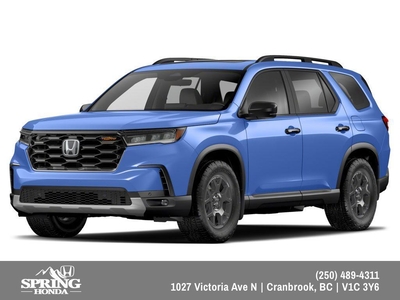 New 2024 Honda Pilot TrailSport PRICE INCLUDES: FREIGHT & PDI, XPEL - PAINT PROTECTION FILM, ALL SEASON MATS, BLOCK HEATER, PREMIUM PAINT for Sale in Cranbrook, British Columbia
