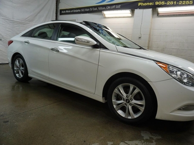 Used 2012 Hyundai Sonata LIMITED *FREE ACCIDENT* CERTIFIED CAMERA NAV BLUETOOTH LEATHER HEATED ALL SEATS PANO ROOF for Sale in Milton, Ontario
