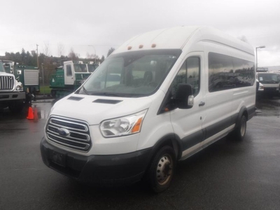 Used 2015 Ford Transit 350 Wagon HD High Roof 15 Passenger Van Diesel for Sale in Burnaby, British Columbia