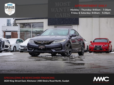 Used 2016 Honda Accord COUPE TOURING NAV LEATHER SUNROOF for Sale in Kitchener, Ontario