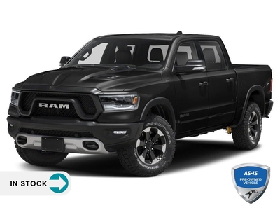 Used 2019 RAM 1500 Rebel BLACK AND RED LEATHER WRAPPED INTERIOR for Sale in Barrie, Ontario