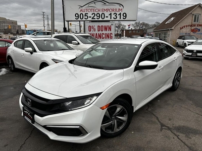 Used 2021 Honda Civic LX Pearl White Carplay Android/Heated Seats/Honda Sensing for Sale in Mississauga, Ontario
