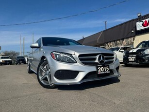 Used 2015 Mercedes-Benz C-Class AUTO AWD NO ACCIDENT NAVI BACKUP CAMERA BLIND SPOT for Sale in Oakville, Ontario
