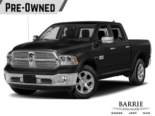 Used 2017 RAM 1500 Laramie RAMBOX SUNROOF HEATED & COOLED FRONT SEATS HEATED REAR SEATS ACCIDENT FREE for Sale in Barrie, Ontario
