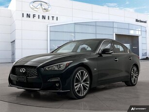 Used 2020 Infiniti Q50 Signature Edition Accident Free One Owner Locally Owned for Sale in Winnipeg, Manitoba