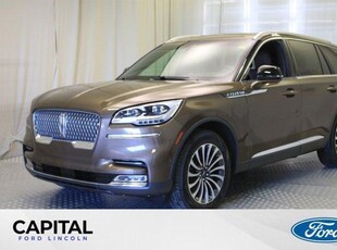 Used 2022 Lincoln Aviator Reserve AWD **One Owner, Local Trade, Leather, Sunroof, Nav, Heated/Cooled Seats, Power Liftgate** for Sale in Regina, Saskatchewan