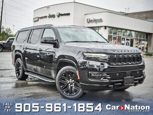 Used 2024 Jeep Wagoneer L Series II Carbide 4x4 LOW KM'S PANO ROOF for Sale in Burlington, Ontario