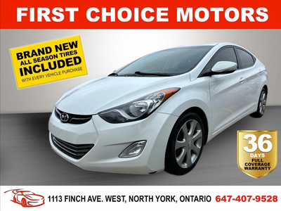 2013 HYUNDAI ELANTRA LIMITED ~AUTOMATIC, FULLY CERTIFIED WITH WA