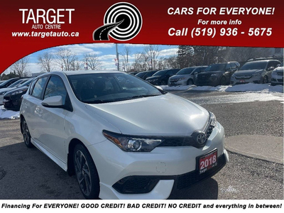 2018 Toyota Corolla iM Low Kms! One Owner! Great on gas!