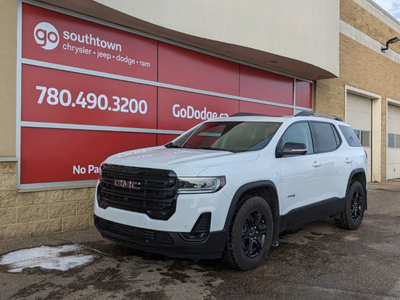 2023 GMC Acadia AT4 IN WHITE EQUIPPED WITH A 310 HP 3.6L V6 , AW