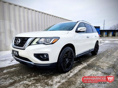 Used 2017 Nissan Pathfinder Platinum 4WD Certified 7 Seater Loaded Extended Wa for Sale in Orillia, Ontario