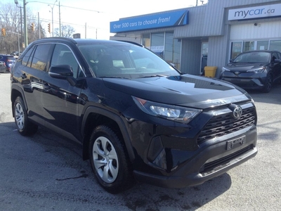 Used 2021 Toyota RAV4 LE AWD!! BACKUP CAM. HEATED SEATS. NAV. BLUETOOTH. CARPLAY. LANE ASSIST. BLIND SPOT ASSIST. A/C. PWR for Sale in North Bay, Ontario