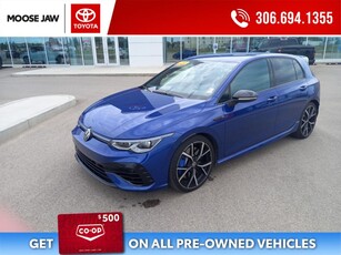 Used 2022 Volkswagen Golf R 2.0L TURBO I4 315 HP, 4MOTION ALL WHEEL DRIVE, R-PERFORMANCE TORQUE VECTORING, HEAD-UP DISPLAY, DIGITAL COCKPIT PRO, NAVIGATION, WIRELESS APPLE CARPLAY & ANDROID AUTO, WIRELESS CHARGING, VW CAR-NET for Sale in Moose Jaw, Saskatchewan