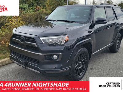 2020 Toyota 4Runner NIGHTSHADE; BLACKED OUT, SAFETY SENSE, LEATH