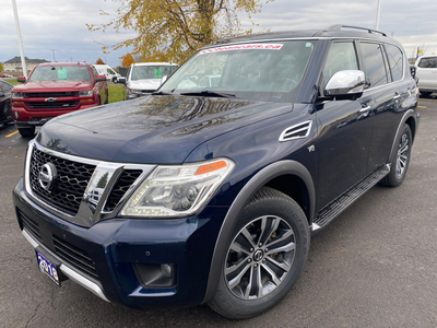 2018 Nissan Armada SL 5.6L V8 WITH HEATED LEATHER FRONT SEATS...