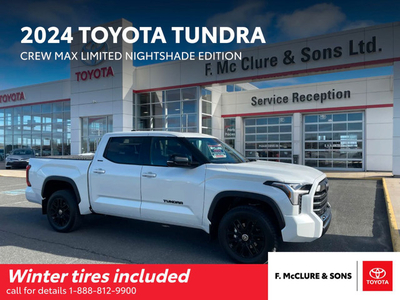 2024 Toyota Tundra Limited Nightshade winter tires inlcuded