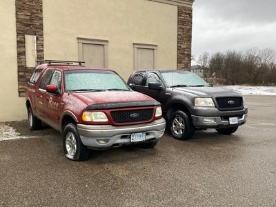 2-F150 4x4 trucks for sale 2001 and 2004