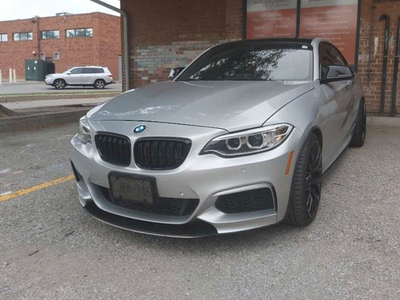 BMW M235i Silver color and black roof
