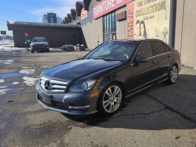 Used 2013 Mercedes-Benz C-Class C350 4MATIC-Sunroof-Navi-Low KM-Back up Cam for Sale in Calgary, Alberta