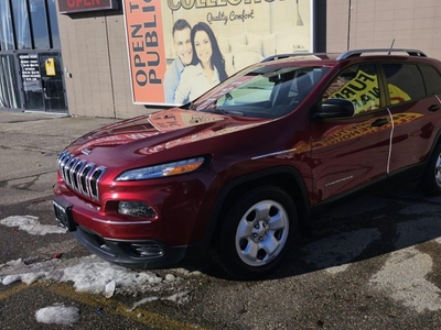 Used 2016 Jeep Cherokee Sport-DEALER SERVICED-BACK UP CAM-BLUETOOTH for Sale in Calgary, Alberta