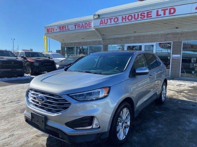 Used 2020 Ford Edge TITANIUM AWD BACKUP CAM NAVIGATION WIRELESS PHONE CHARGER for Sale in Calgary, Alberta