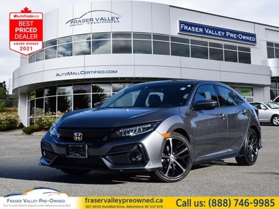Used 2021 Honda Civic Hatchback Sport Touring CVT Full Load, Clean for Sale in Abbotsford, British Columbia
