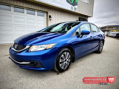 Used 2015 Honda Civic LX Certified Extended Warrant Well Maintained for Sale in Orillia, Ontario